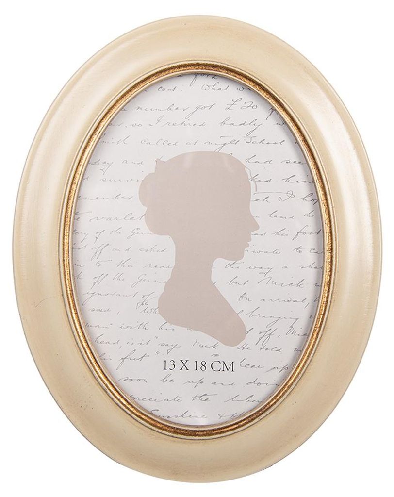 Clayre & Eef Bilderrahmen 13x18 cm Beige Kunststoff