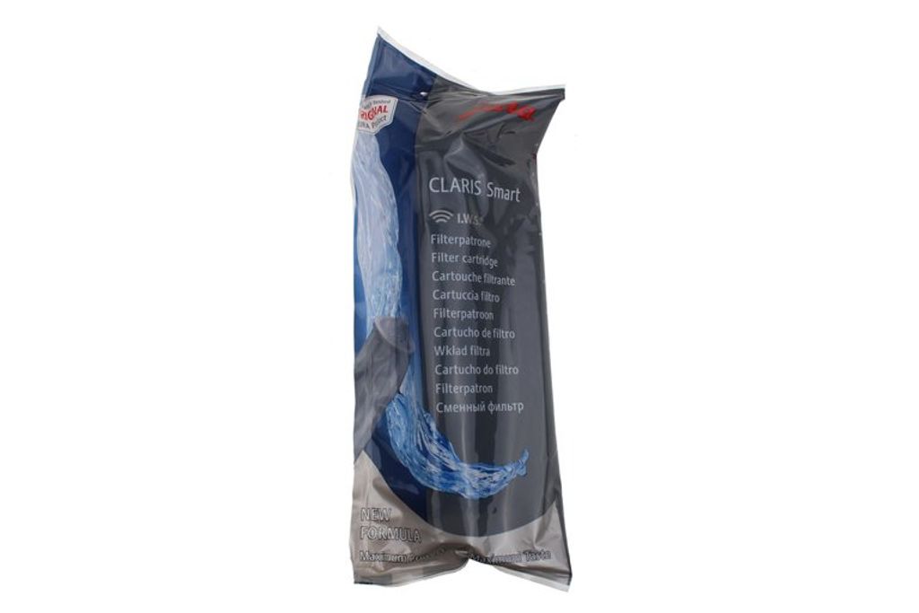 A sealed package of a water filter cartridge.