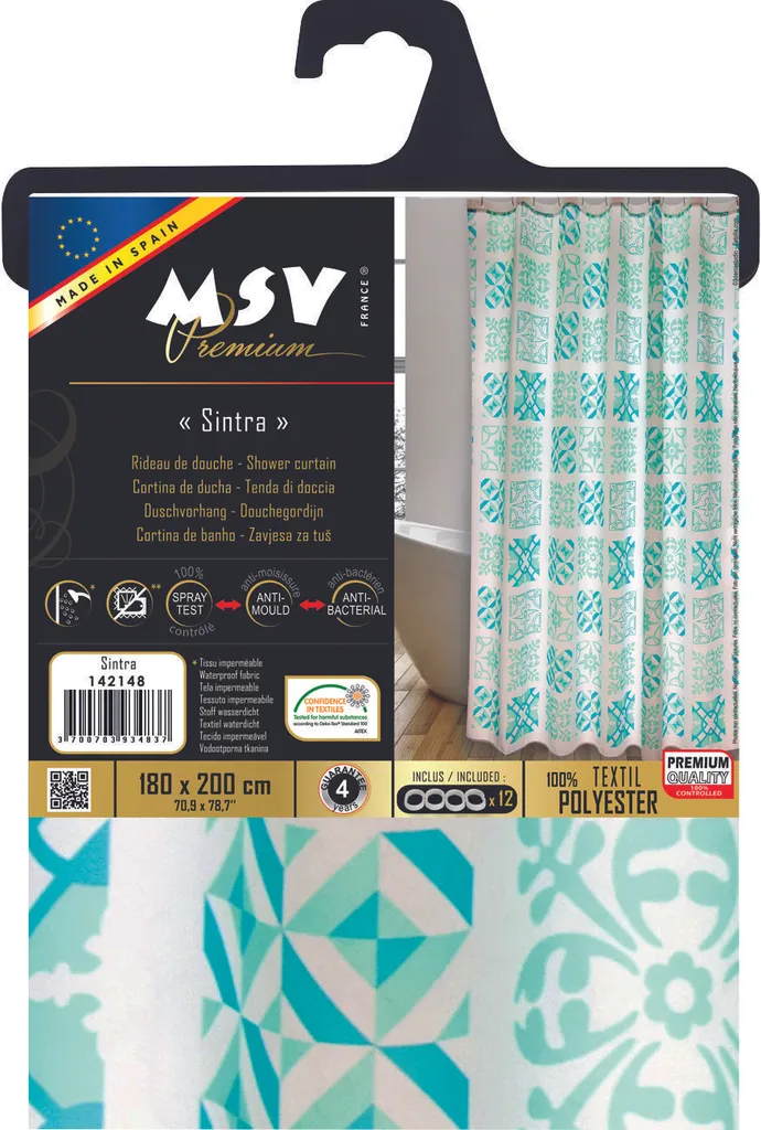Tenda da doccia MSV Premium Sintra