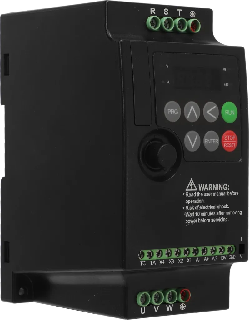 VFD 1.5kW triphasé 380V à haute performance pour machine rotative