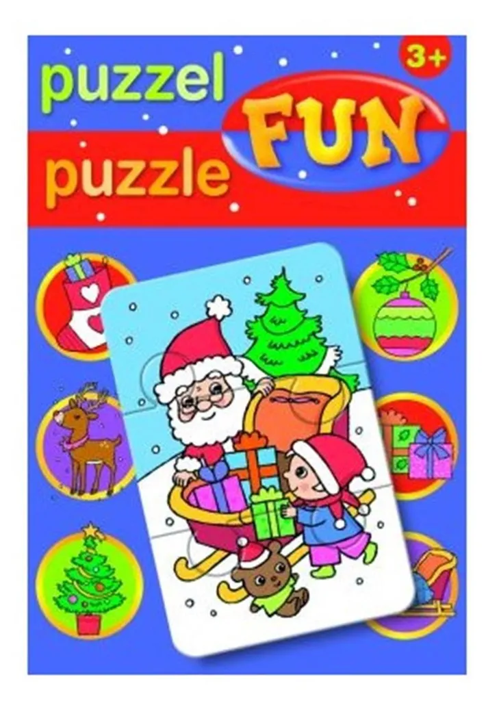 Puzzle de Noël Delta en bois écologique avec pièces aux formes uniques