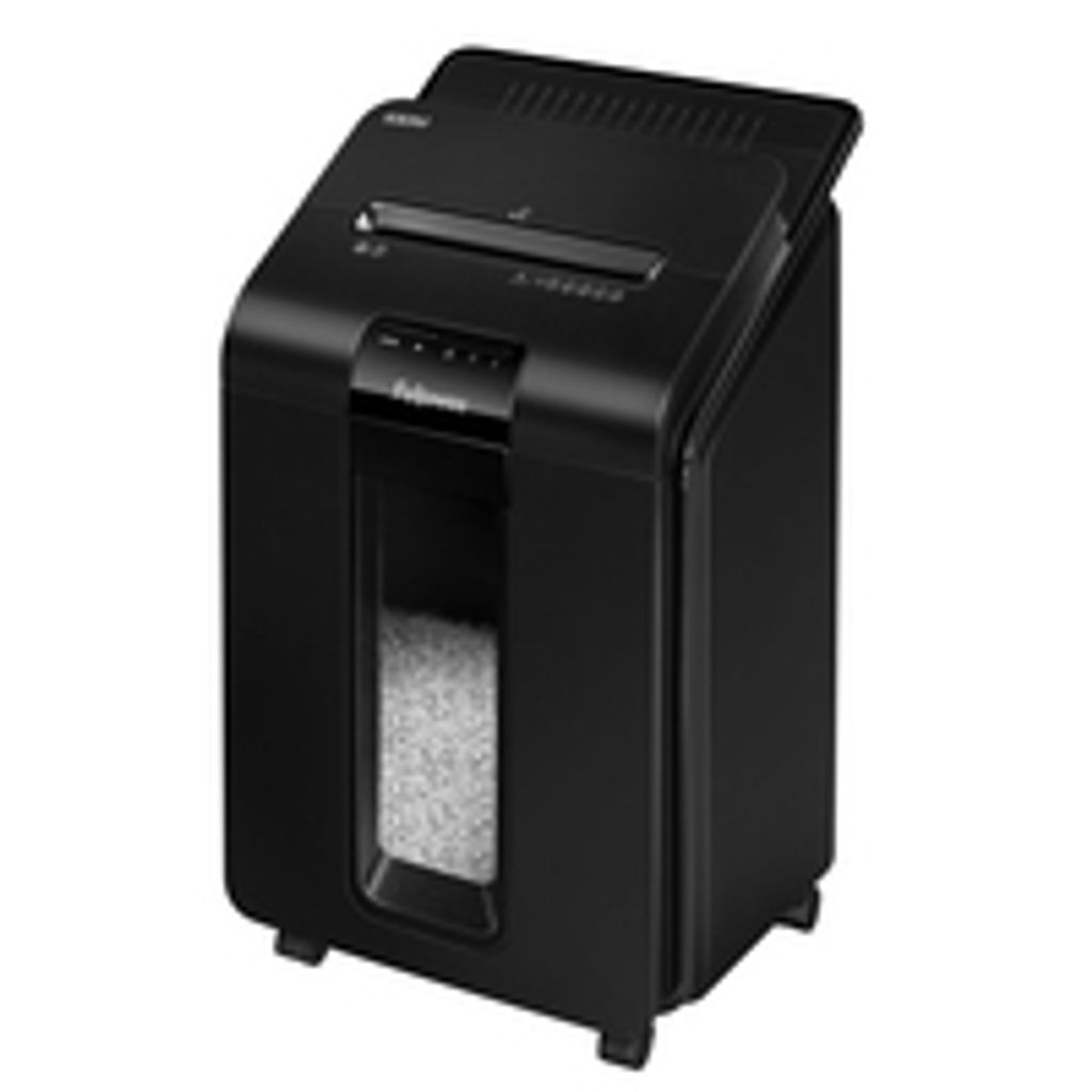 Fellowes AutoMax 100M Aktenvernichter Partikelschnitt-Zerkleinerung 22 cm Schwarz