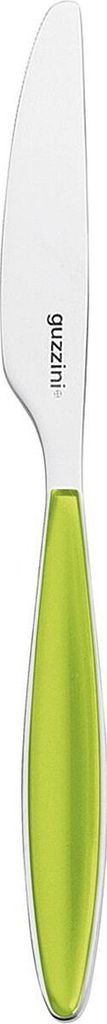 Fratelli Guzzini 23000384, Tischmesser, Einteilige Konstruktion, 22,5 cm, Edelstahl, Edelstahl, Grün