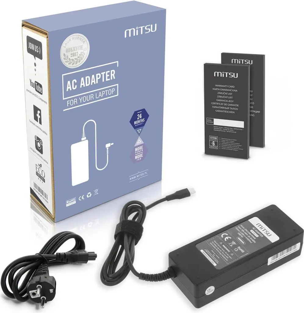 Chargeur USB-C 90W avec technologie Power Delivery pour charge rapide PC