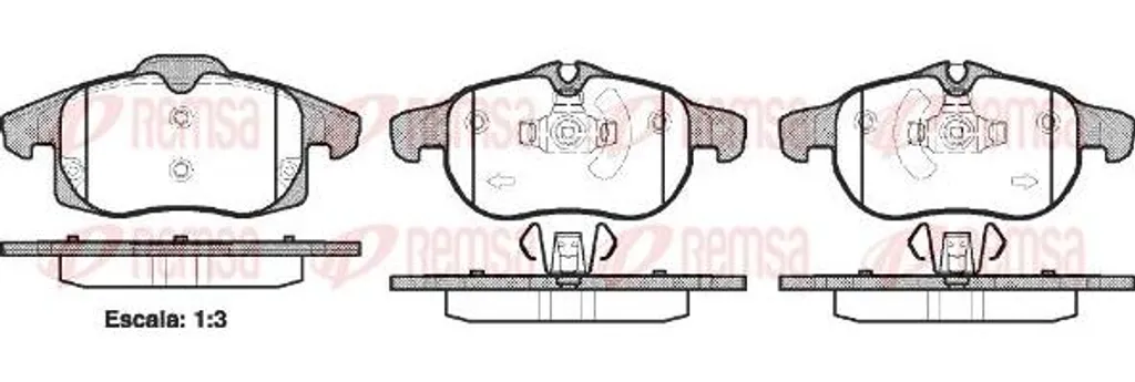 Supprimez les bruits de freins sur Opel Astra H avec les REMSA 0888.40