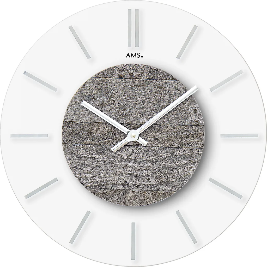 Horloge murale de cuisine AMS - Lisibilité parfaite et design moderne