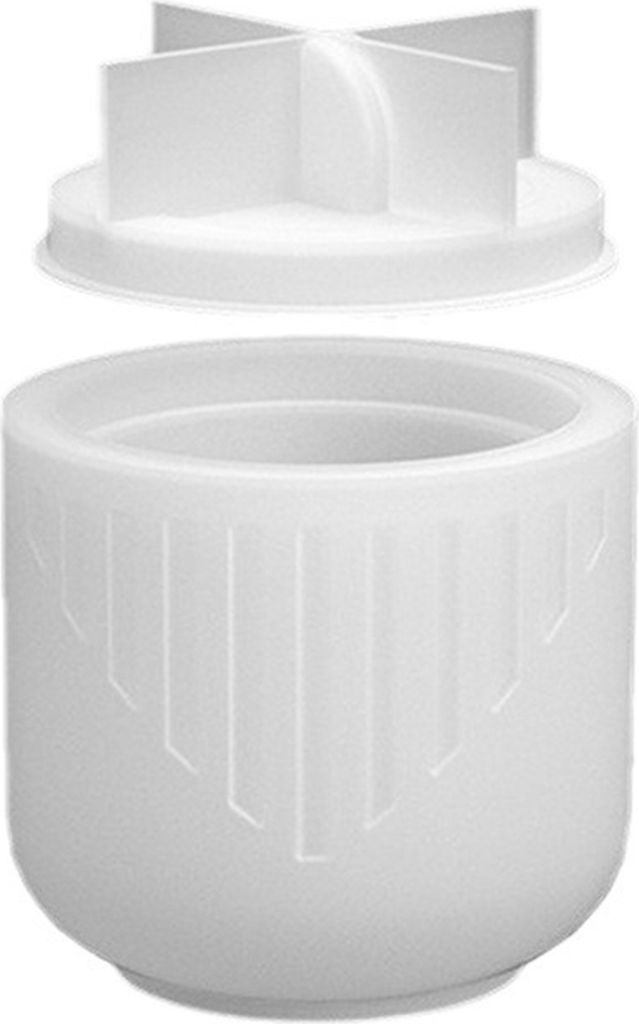 Kerzenbecherform mit Deckel, leicht zu lösen, nicht klebend, wiederverwendbar, runde Kerzenhalterform aus Silikon, Aufbewahrungsform, Caddy-Form, ...