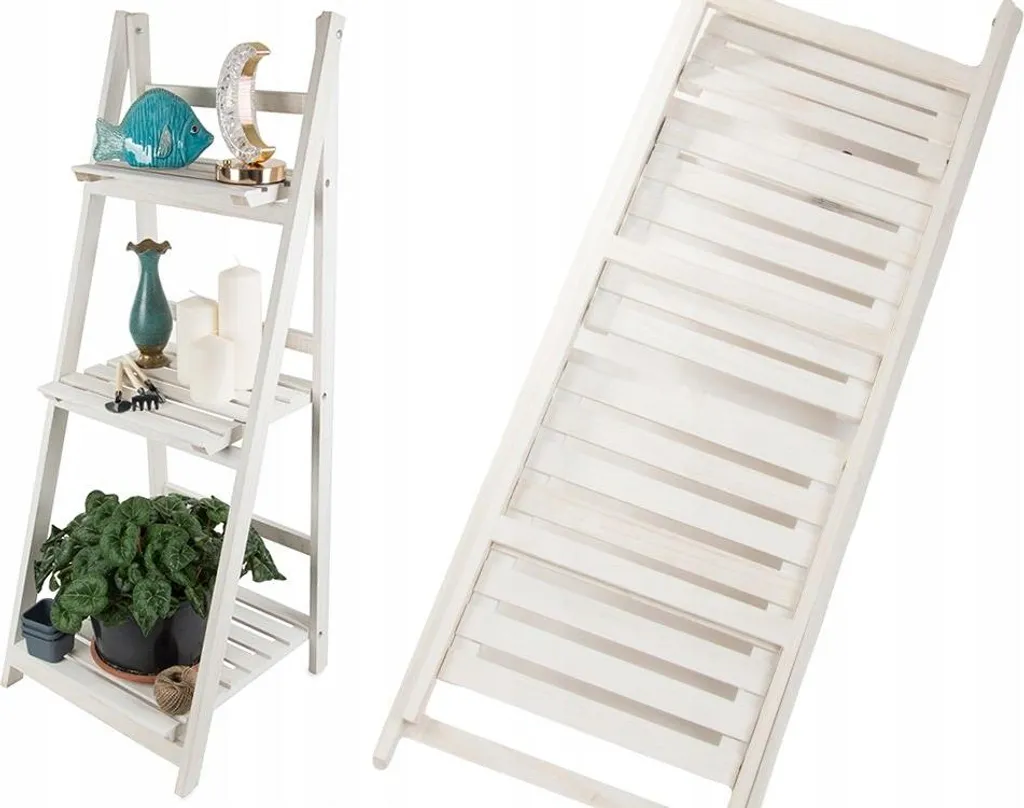 Présentoir de Fleurs pour Intérieur Style Escalier 3 Tablettes