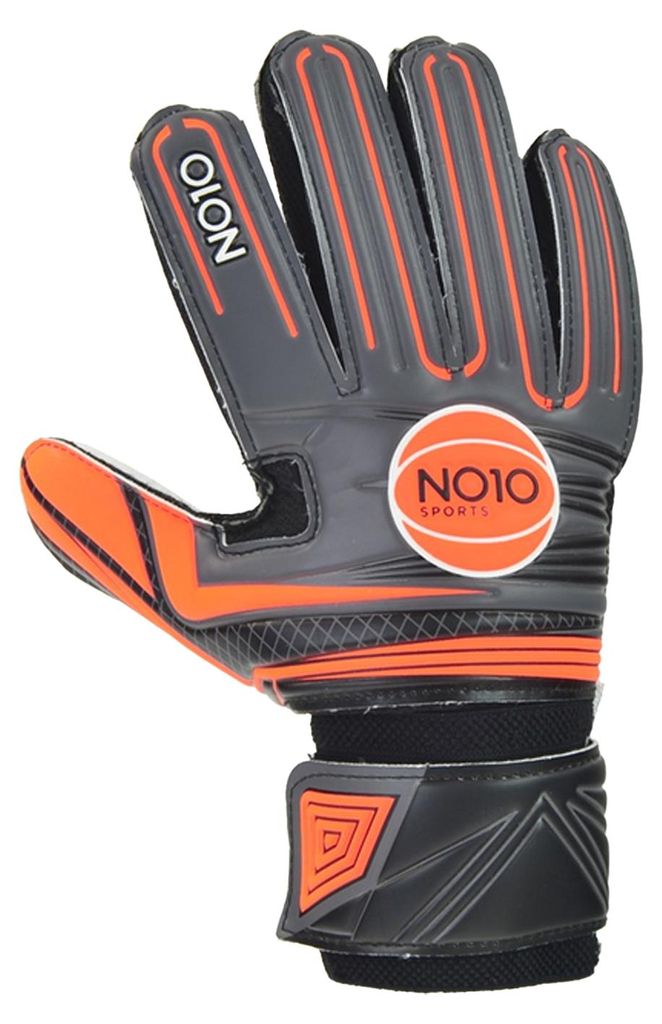 NO10 - Torhüter-Handschuhe für Herren/Damen Unisex MR2477 (5) (Grau/Orange/Weiß)