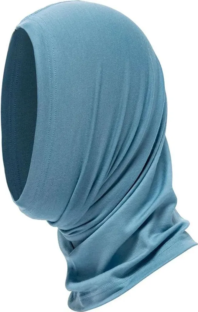 Bonnet de tempête en laine mérinos cagoule bleu Devold