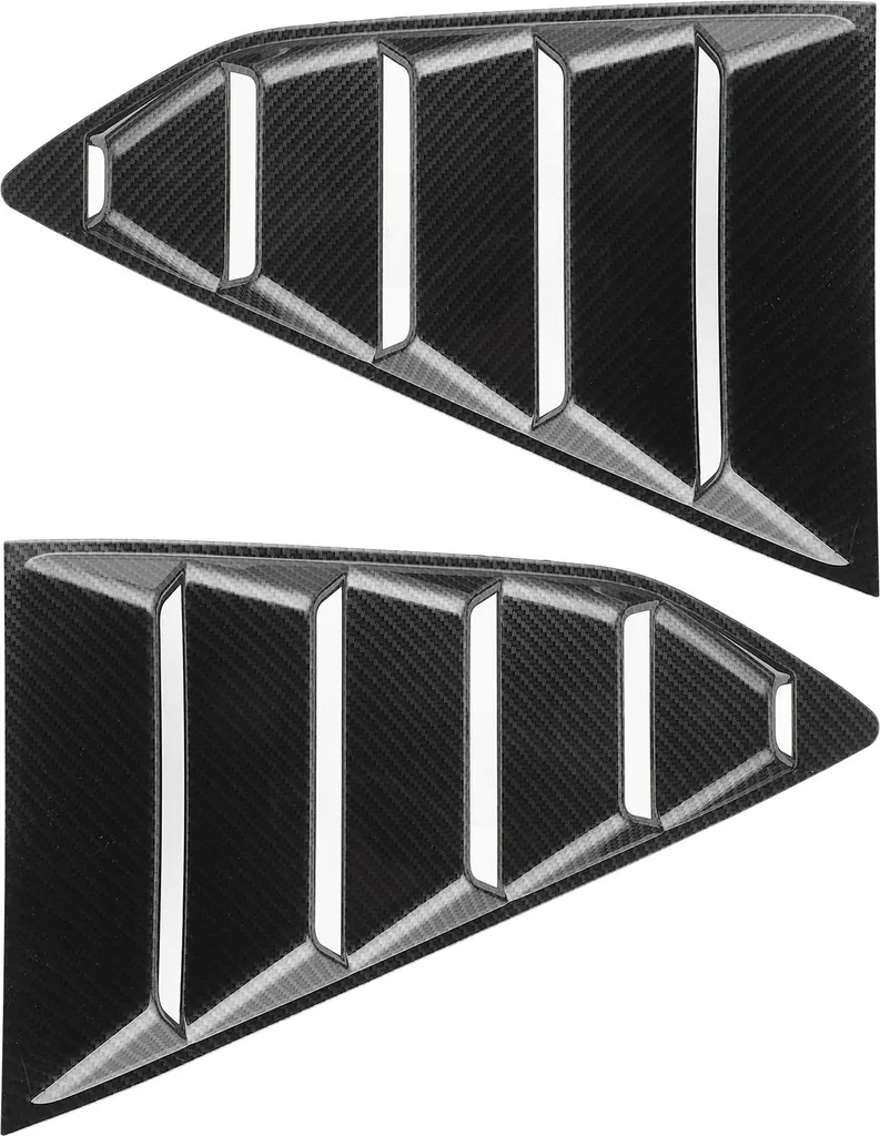 Persiennes de lunette arrière style carbone pour Chevy Camaro 2016-2020