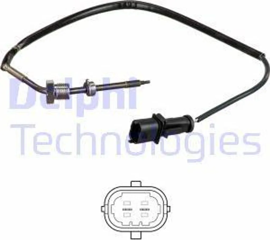 Sonde de température échappement pour Fiat Doblo Linea Delphi TS30138