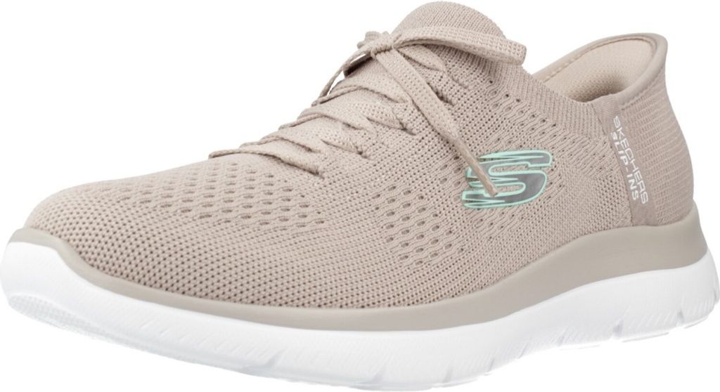 Skechers Slip In Schnürer Beige in Gr. 35