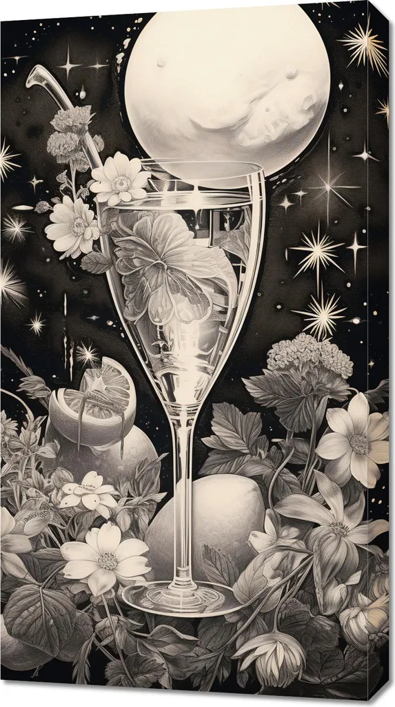 Image 50 x 90 cm Élixir cosmique - Décoration murale artistique moderne