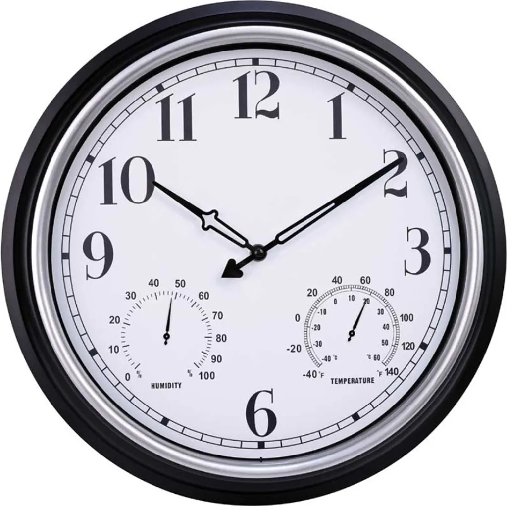 Horloge extérieure étanche 40 cm SensaHome : silencieuse et précise