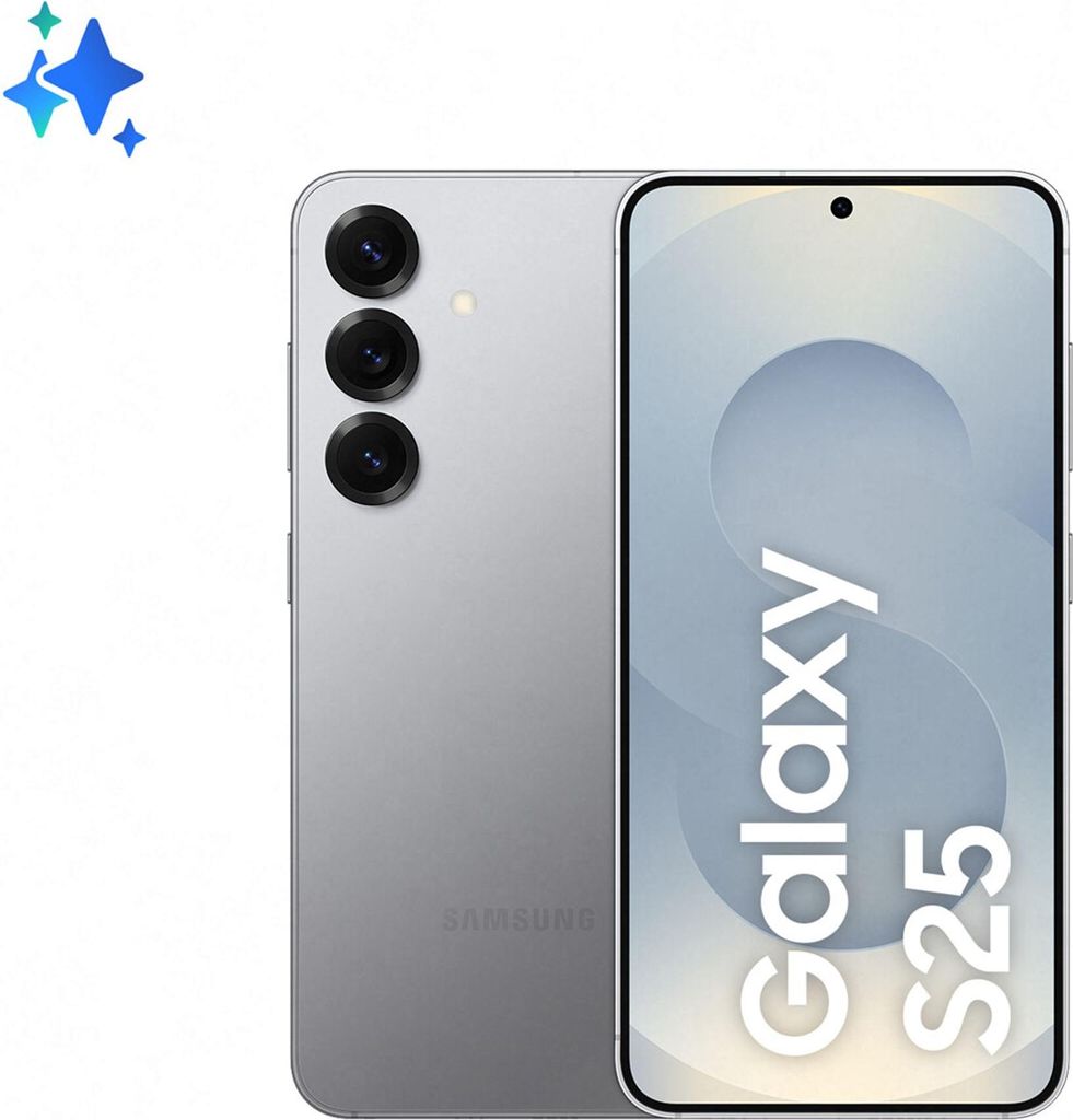 Samsung Galaxy S25 256GB Silver Shadow Produktbild 