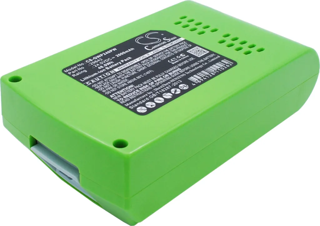 Batterie pour Taille-haie sur Perche GreenWorks et Tronçonneuse 24V
