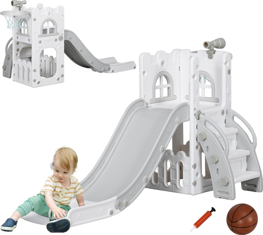 Toboggan pour enfants AIYAPLAY 5 en 1 : toboggan pour Image du produit 