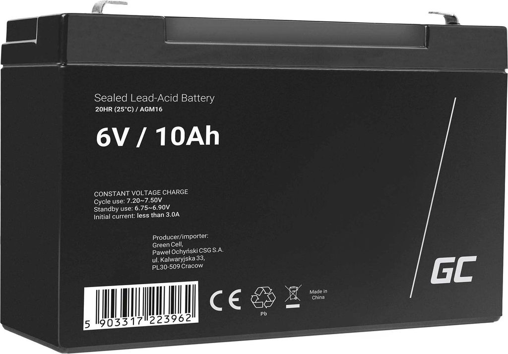 Green Cell Batterie UPS - 1 x batterie - Sealed Lead Acid Image du produit 
