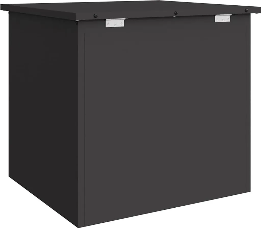 Box Esterno Acciaio Nero 55x50,5x50 - Baule Organizer Tuttofare - 1