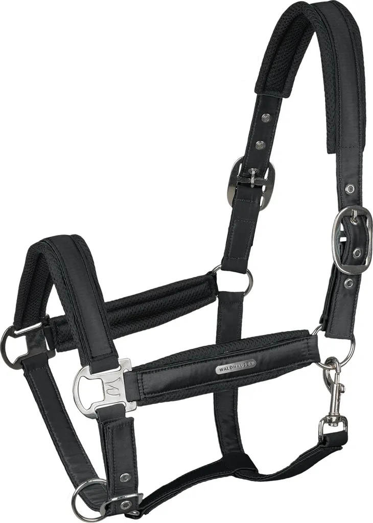 Licol nylon Waldhausen Breath Halfter Noir PONY pour poney