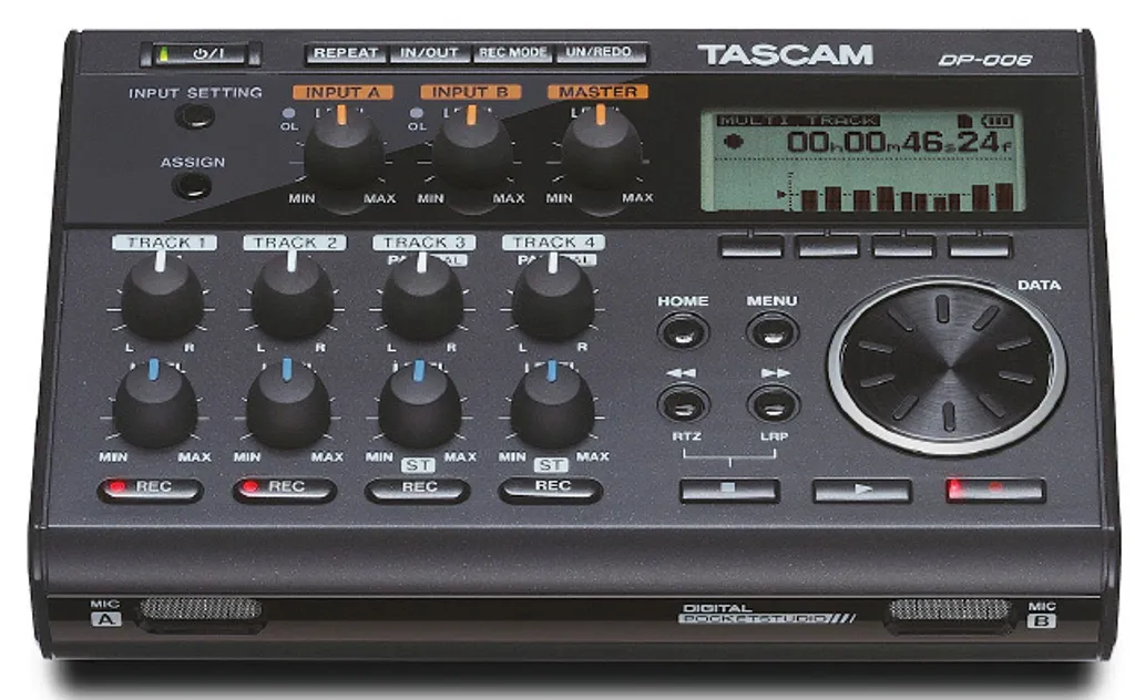 Tascam DP-006 Digital POCKETSTUDIO avec Microphones Condensateurs Stéréo