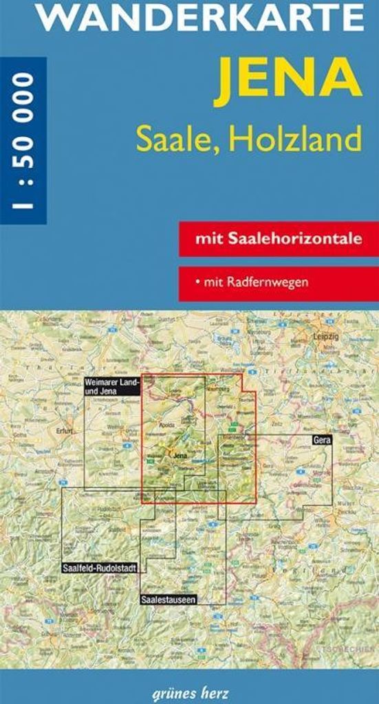 Jena - Saale - Holzland 1 : 50 000 Wanderkarte