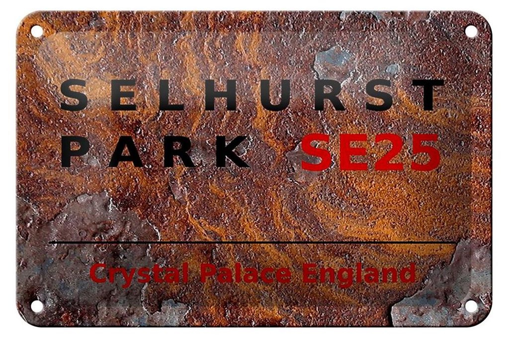 Blechschild London 18x12cm England Selhurst Park SE25