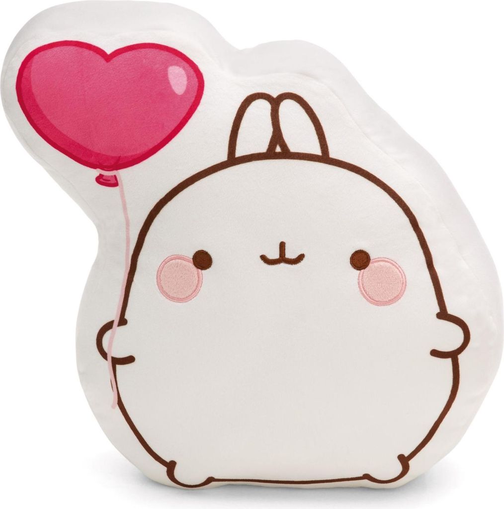 NICI Kuscheltier MOLANG figürlich 35x30x8cm weiß - Stofftier aus weichem Plüsch, niedliches Plüschtier zum Kuscheln und Spielen, für Kinder & ...