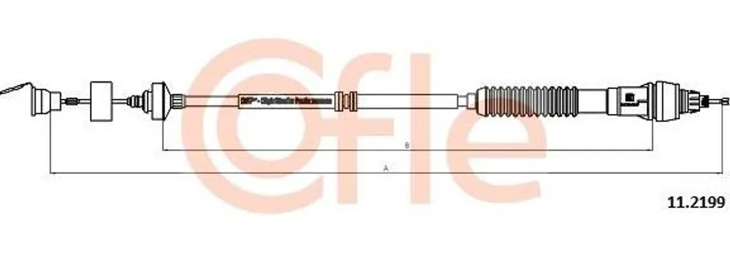 Câble d'embrayage COFLE 11.2199 OE 2150CY pour Partner et Berlingo