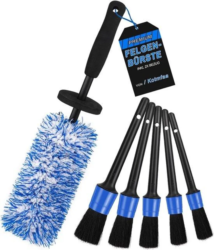 Nettoyant Jantes Anti-Rayures avec Brosse à Longue Lame Spéciale Angles