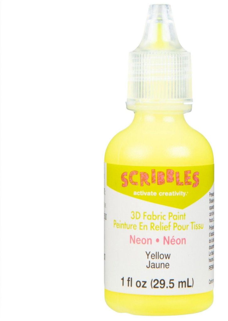 Scribbles - 3D-Textilfarbe Neon 29,5 ml Gelb