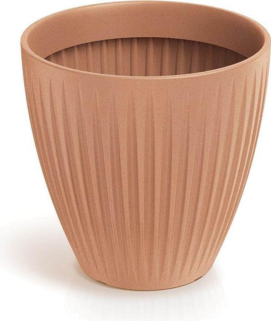 Latia Pyöreä Keskikorkuinen Kukkaruukku - Terrakottavahva - Pp-Tlro40Mt
