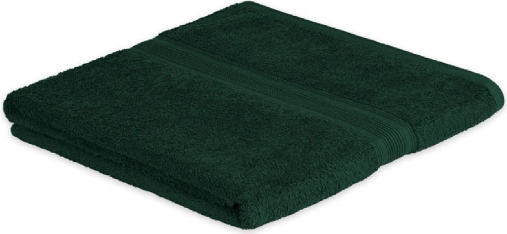 Badetuch 100 x 150 cm 500g/m²  Dunkelgrün Hohe Qualität Produktbild 