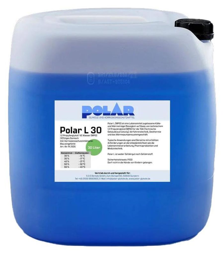 Polar L-MPG Glykol Frostschutzmittel, Propylenglykol 30% Produktbild 