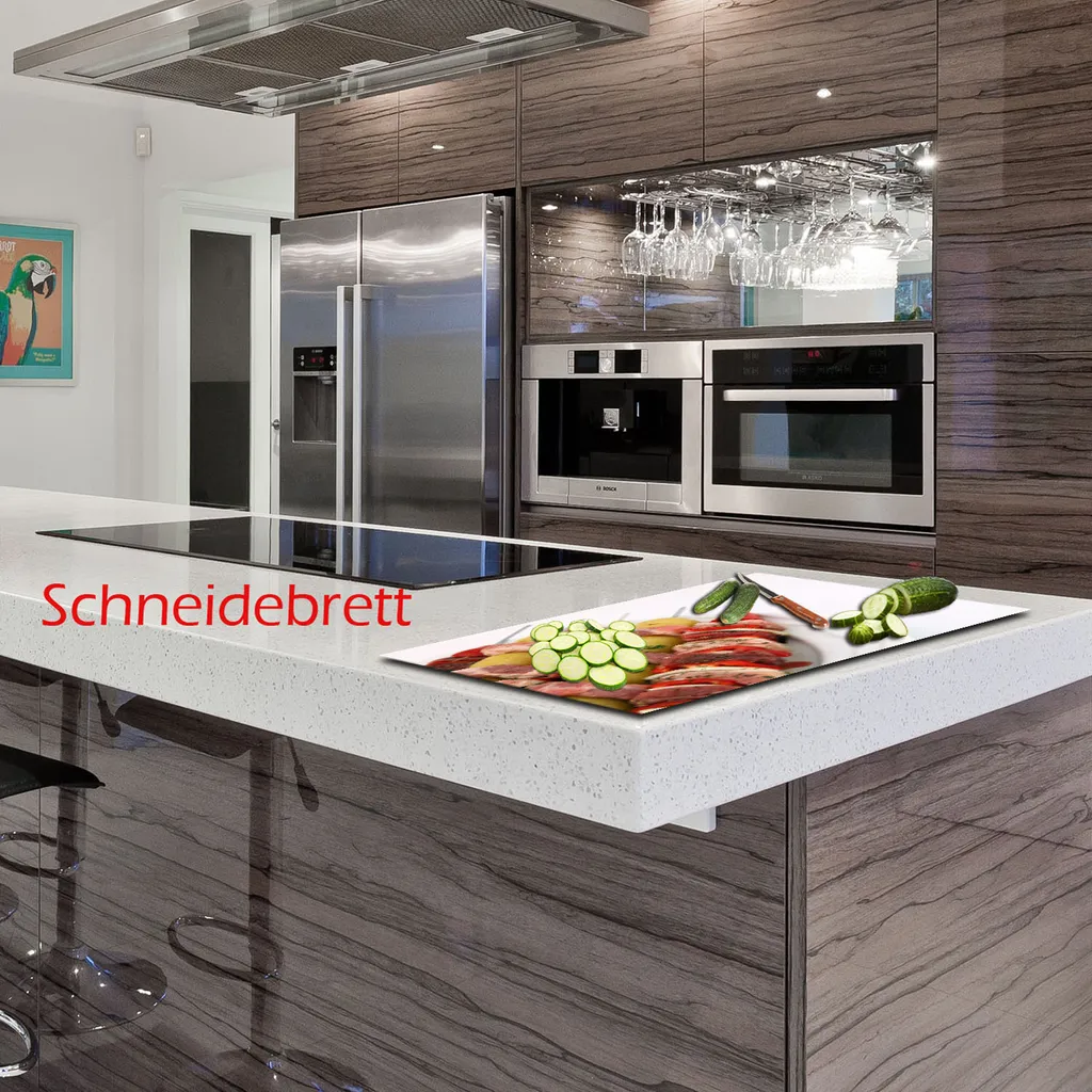 Piastra Vetro 80x52 Food Brown per Piano Cottura | Protezione Totale - 13