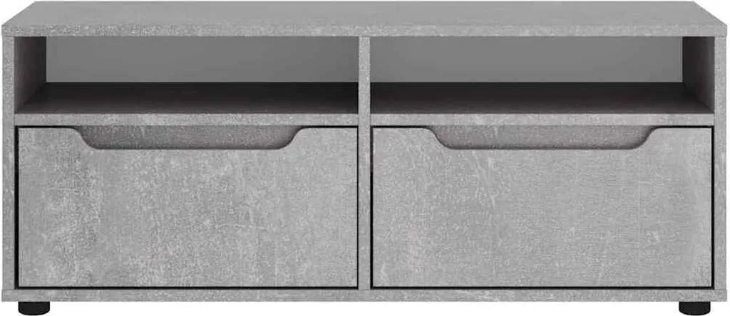 vidaXL Mobile TV VISNES grigio cemento 100x40x38 cm Materiale a base di legno - 5