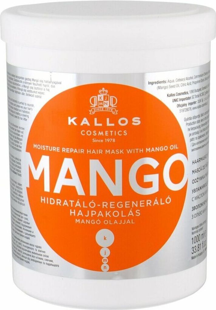 Maschera idratante all'olio di mango (maschera al mango) Immagine del prodotto 