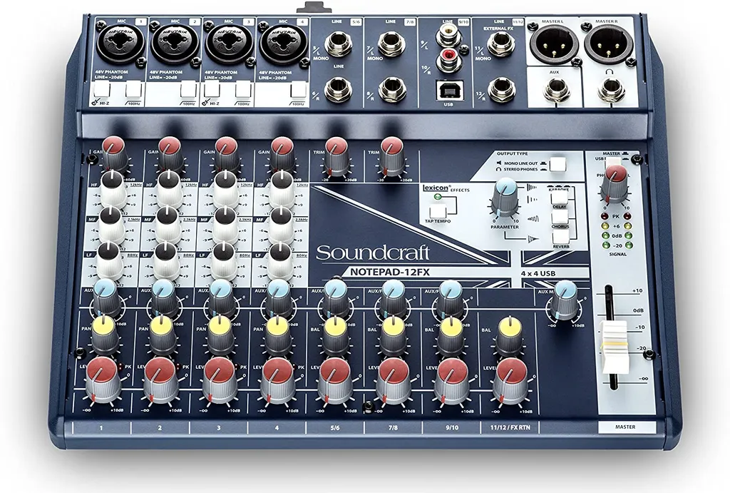 Soundcraft Notepad 12FX Table de mixage analogique avec interface USB