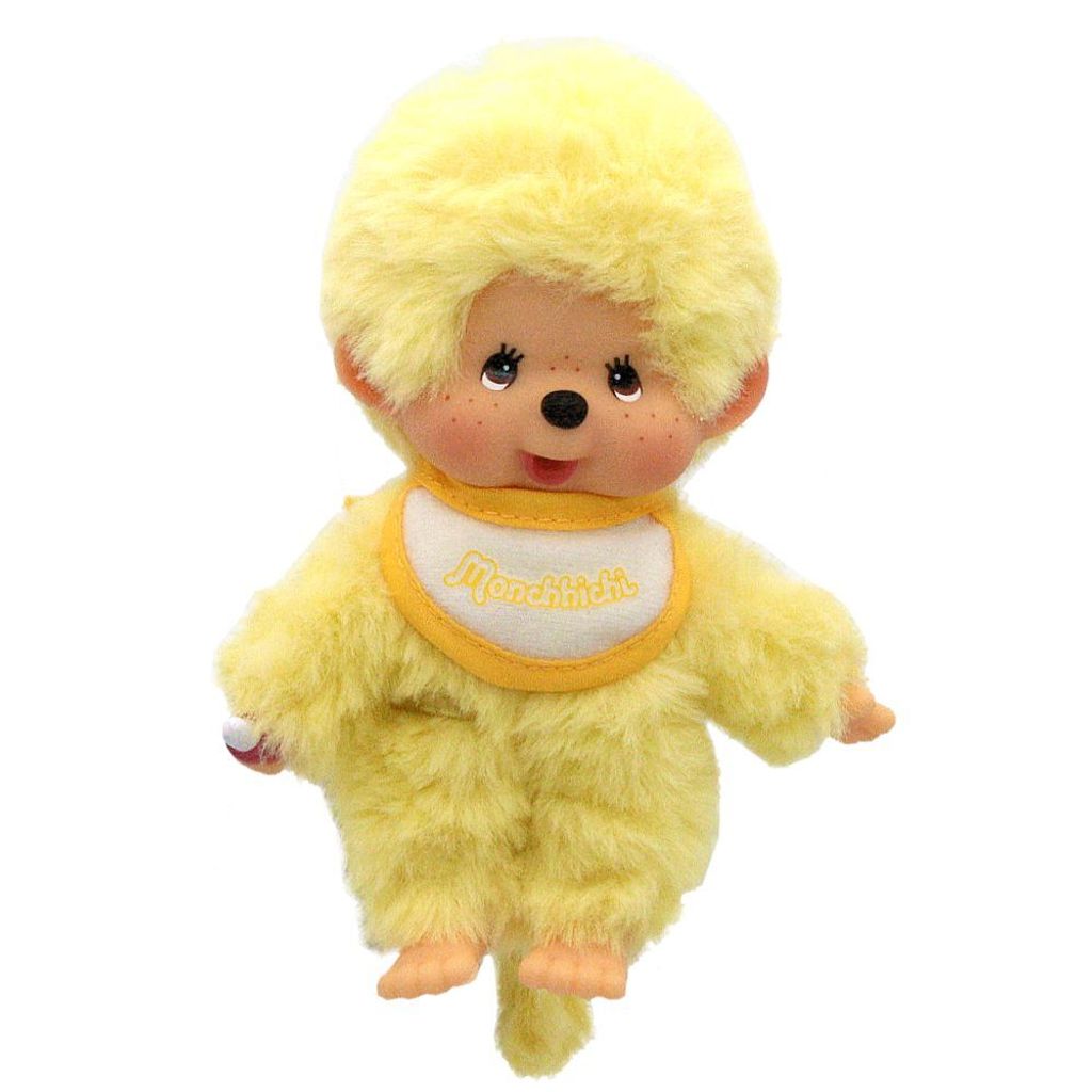 Junge Gelb | 13 cm | Monchhichi Color Puppe | mit gelbem Produktbild 