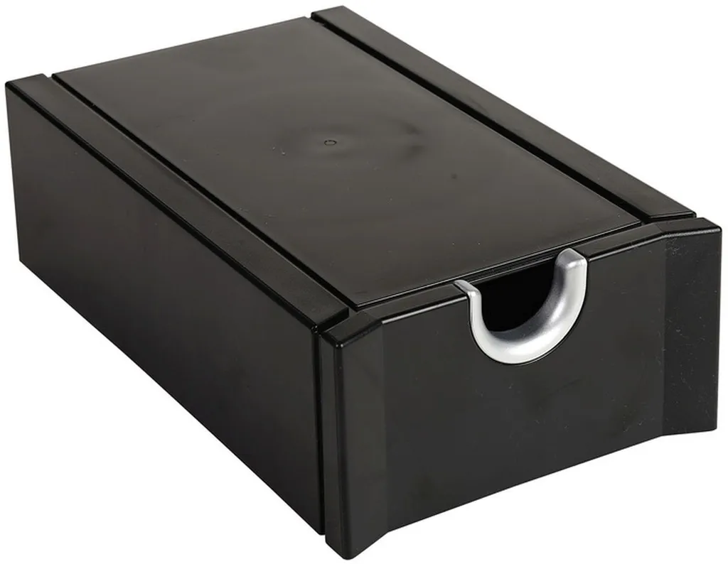 Fichier pour cartes de visite noir Exacompta Exactive 19x11 cm robuste