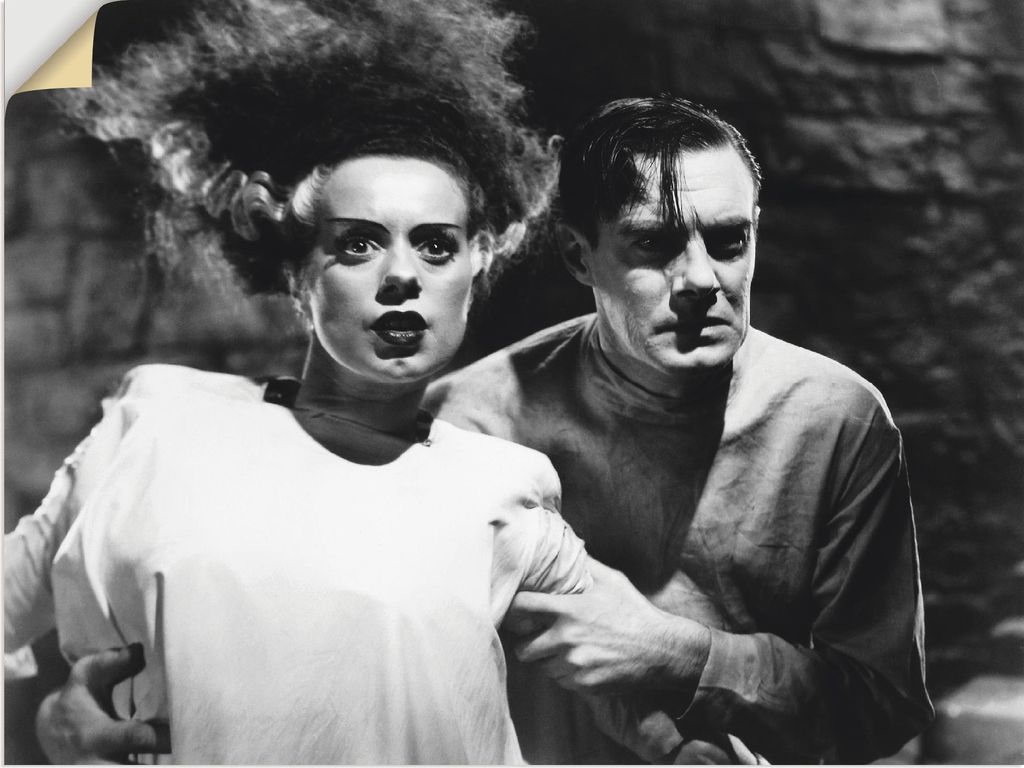 ARTland Wandbild, selbstklebend Frankensteins Braut Größe: 40x30 cm