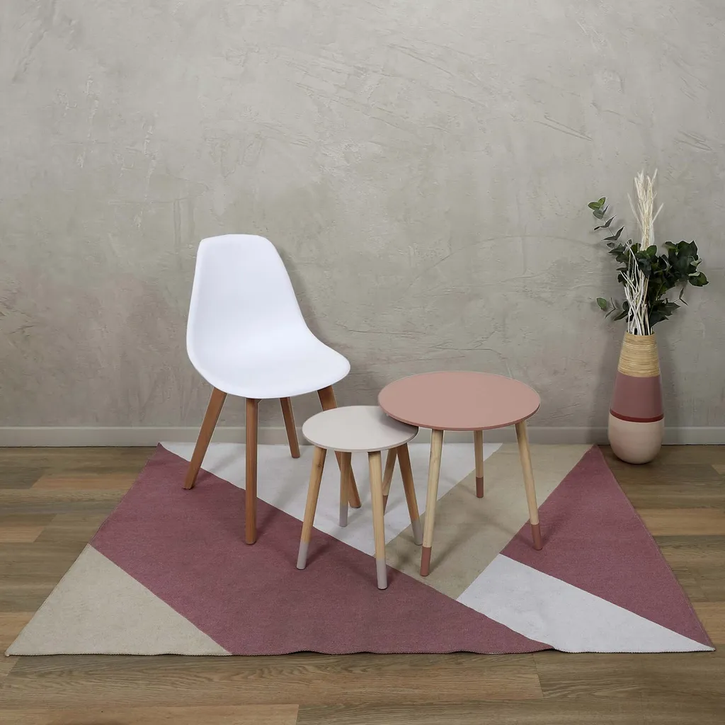 Tapis Nude Géométrique Doux 120x170cm - Finition Soft Touch Design