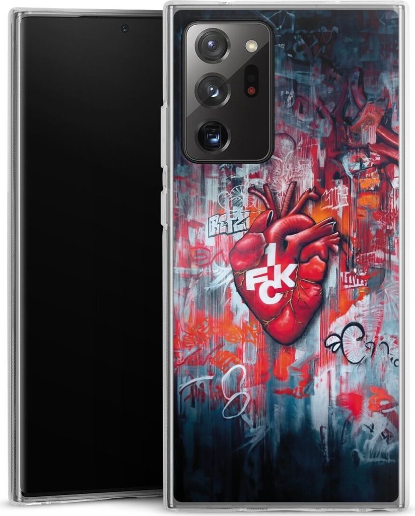 DeinDesign Handyhülle für Samsung Galaxy Note 20 Ultra Silikon Hülle Case Smartphone Schutzhülle 1. FC Kaiserslautern 1. FCK Herz