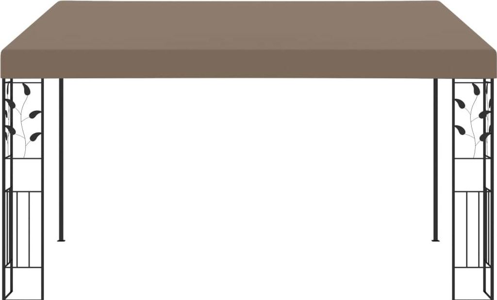 vidaXL Wand-Pavillon 4x3x2,5 m Taupe