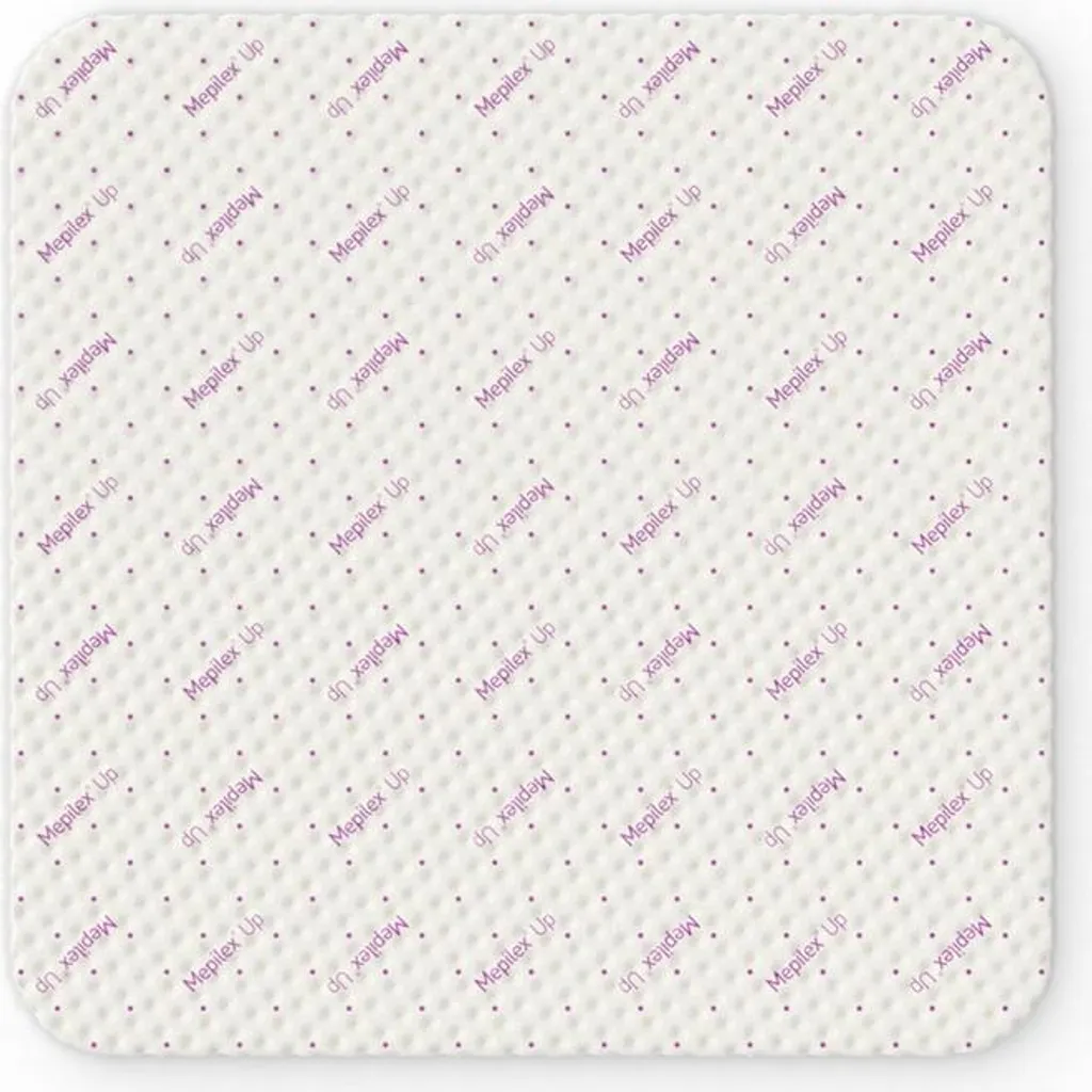 Pansement mousse Mepilex Up 10x10 cm - Boîte de 5 pièces absorbantes