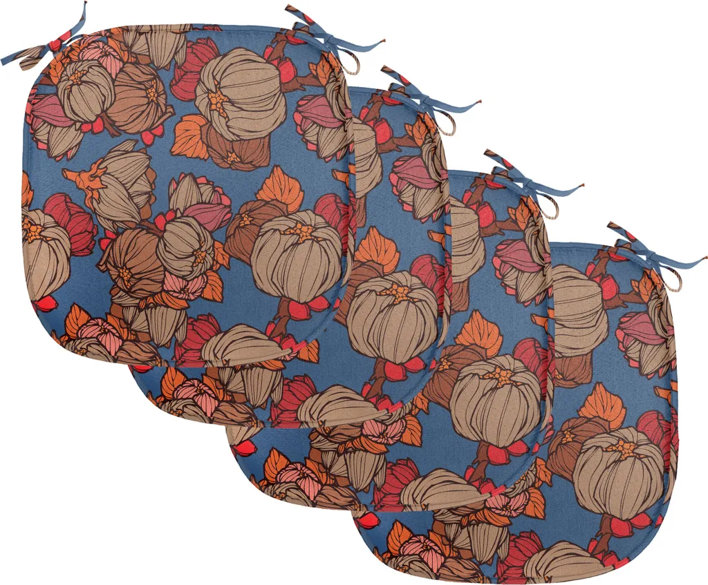 Galette de Chaise Imperméable Lot de 4 Coussins Décoratifs 40x40 cm
