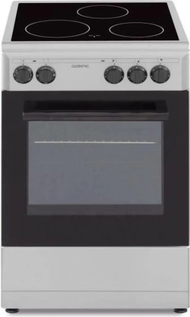 Cuisinière 50x50 Vitrocéramique Four 48L Oceanic Silver - Pose Libre