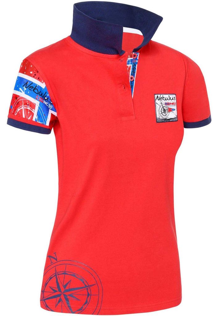 Nebulus Poloshirt ARENDAL Damen, Shirt, Sweatshirt, Polo, Q2063 - Damen, rot, XL/42