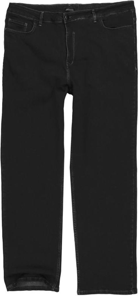 Lavecchia Herren Comfort Fit Jeans LV-501 (Tiefschwarz, 44/30)